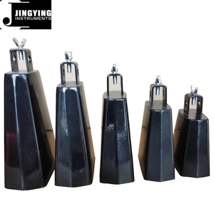 2024 Jingying Musique Percussion Instrument Compagnon, Vente en gros 4/5/6/7/8 pouces Noir Métal Bruit Maker Cowbell Clapper - Product Image 1