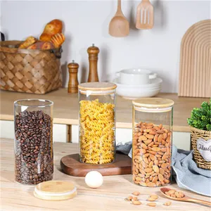 Wholesale Customized Overnight Oats Container Glass Large Food Storage Container