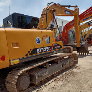 SY135ซันของรถขุดมือสองที่มีน้ำหนัก13.5ตันส่วนประกอบหลักได้แก่มอเตอร์กระปุกเกียร์ปั๊มเกียร์แบริ่ง - Product Image 1