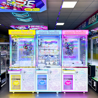 Naughty Dog Machine à griffes commerciale personnalisable, jeu d'arcade avec accepteur de billets, verre trempé et structure en bois pour OEM et ODM