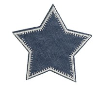 Patchs en jean brodés de haute qualité pour vestes et chapeaux - Support thermocollant en PVC DIY avec formes de cœur et d'alphabet