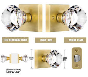 Zinc Alloy Durable Polished Key Locking <strong>Door</strong> <strong>Knobs</strong> with Brass Cylinder for Iron <strong>Doors</strong> for <strong>Closet</strong> and Hallway - Product Image 6