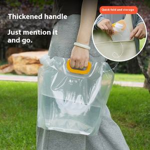 ถุงใส่น้ำดื่มแกลลอนขนาดใหญ่5L 1.5L 2.5L พร้อมที่จับพลาสติกฝาเกลียวตั้งหัวฉีด Doypack กระเป๋าที่<span class=keywords><strong>ขา</strong></span> - Product Image 3