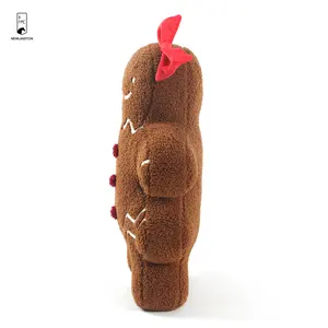 Christmas Holiday Decoration Cute Gingerbread Girl Cushion Pillow Soft Comfort Plush Home Decor Pillows