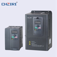 CHZIRI ZVF300H-G011P015T4MD Variateur de fréquence triphasé 380V certifié CE, contrôle vectoriel/V/F/force de torsion sans capteur pour ascenseur et pompe à eau 50Hz-60Hz
