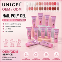 Vente en gros usine OEM/ODM Marque privée Polygel UV de construction pour ongles, pour usage professionnel en salon