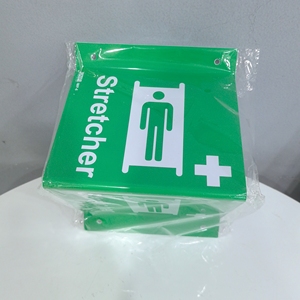 Panneau de signalisation de sécurité hospitalière flexible, flèche d'extincteur, 6x8 pouces, en forme de V, 4 trous pré-perforés, avec vis et ruban adhésif pour - Product Image 3