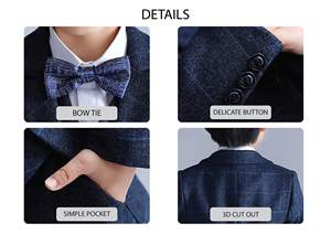 Ragazzi 6 pezzi abiti formali, Slim Fit, giacca, gilet, pantaloni; 3 pezzi inclusa <span class=keywords><strong>camicia</strong></span> - Product Image 5