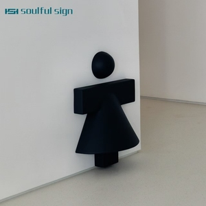 Letrero de baño de acrílico de Metal negro, letrero de WC estereoscópico 3D para hombres y mujeres, letrero de inodoro para entrada, iconos para discapacitados masculinos y femeninos - Product Image 2