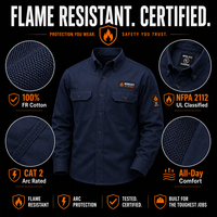 FR HRC2 NFPA2112 Camisa vaquera ignífuga de moda informal Anti-ácido Anti-alcalino para trabajadores de computadoras Soldadores Personal de fábrica