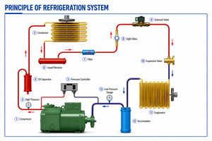 Unité de condensation semi-hermétique à piston, équipement de réfrigération à compresseur, température de précision, réparation facile, haute valeur ajoutée - Product Image 3
