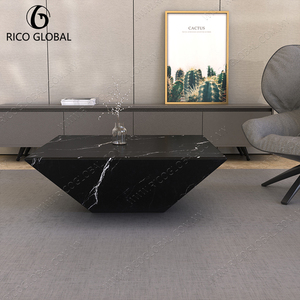 <b>Black</b> Marble <b>Coffee</b> <b>Table</b> Modern <b>Square</b> Center/Side <b>Table</b> Natural Stone Living Room Furniture Customized - Product Image 4