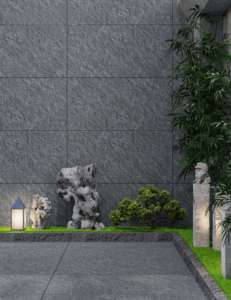 Carreaux de porcelaine pour pavage extérieur en pierre d'ardoise rugueuse gris foncé 600x1200mm R11 antidérapant pour terrasse extérieure jardin sol - Product Image 6