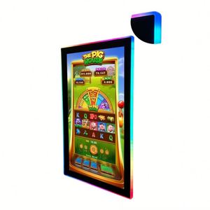 Console de jeux vidéo LCD haute définition de 18,5 pouces avec écran tactile capacitif et bandes lumineuses LED à changement de couleur, design industriel - Product Image 3