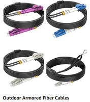 Harga Pabrik 1 Core Outdoor G657A1 Sc Upc Kabel Patch Drop Fiber FTTH Komunikasi Konektor Biru dan Hijau