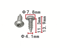 152489 Vente en gros d'usine Fixations métalliques Vis autotaraudeuses Vis à tête semi-ronde à six pans creux pour voiture TESLA
