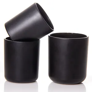 4盎司6盎司8盎司12盎司独家高品质豪华玻璃蜡烛罐，用于制作带盖蜡烛容器
