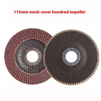 Disque à lamelles en matériau diamanté de 4.5 pouces Roue en tissu abrasif de 115mm pour le polissage d'avion