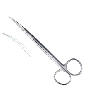 Ciseaux chirurgicaux droits à lame émoussée en acier inoxydable, instrument ophtalmique pour salle d'opération - Product Image 2