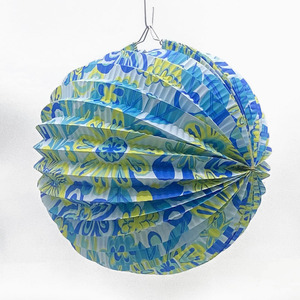 Lanternes en papier <span class=keywords><strong>accordéon</strong></span> EASTTERN, 24 cm, rondes, de haute qualité, pour la décoration de fête hawaïenne, vitrine de maison - Product Image 3