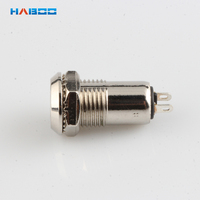 HABOO Interrupteur à clé pour porte à enroulement à haute sécurité, 12 mm, 2 positions, HB0111, petit, marche/arrêt