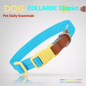 Collar de perro de tracción antirotura <span class=keywords><strong>para</strong></span> <span class=keywords><strong>perros</strong></span> pequeños y medianos, Collar de Mascota de poliéster de patrón sólido <span class=keywords><strong>para</strong></span> entrenamiento transfronterizo de <span class=keywords><strong>Amazon</strong></span> - Product Image 2
