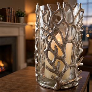 Coral Aluminum <b>Hurricane</b> <b>Lantern</b> - Product Image 2