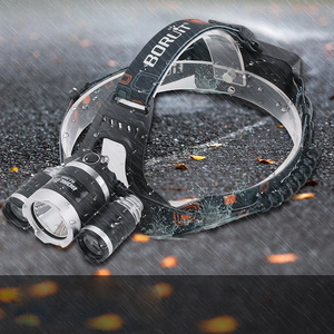 Có thể sạc lại 18650 công suất cao không thấm nước 3 <span class=keywords><strong>Led</strong></span> Đèn Pha cho đi bộ đường dài và cắm trại đầu Torch - Product Image 6