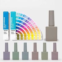 Flacon vide de vernis à ongles en gel de 12 ml, flacon en verre avec logo personnalisé imprimé pour l'emballage de la manucure