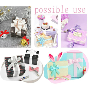 ห่อแต่งงาน Bows ตกแต่งผมอุปกรณ์เย็บผ้า DIY หัตถกรรมอุปกรณ์เสริม 10 เมตรริบบิ้นผ้าแข็งสําหรับของขวัญ - Product Image 5