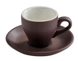 Italian Ceramic And Porcelain Cappuccino Espresso Coffee Cup Saucer Set Glazed Thick Wall Latte Cup Available In Various Sizes