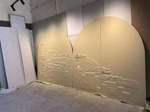 للبيع بالجملة لوحة حائط خلفية بنسيج ثلاثي الأبعاد للجدران الجلدية للفنادق مقاومة للماء والحرائق - Product Image 4