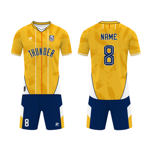 Seragam Sepak Bola Custom Jersey Sepak Bola Berkualitas Tinggi Cetak Sublimasi Klub Seragam Olahraga Dewasa untuk Klub - Product Image 4