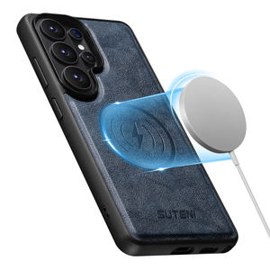 Funda Protectora para Teléfono Samsung <span class=keywords><strong>Galaxy</strong></span> S26 Ultra, Compatible con Carga Magnética, Funda de Cuero Delgada - Product Image 3