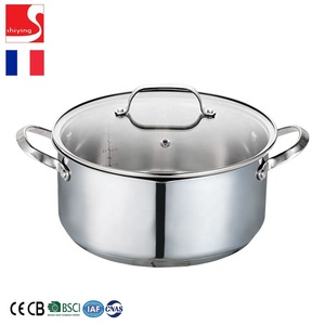 8QT da cucina in acciaio inox pentola pentole casseruola con coperchio piatto 8 quarto di gallone britannico - Product Image 4