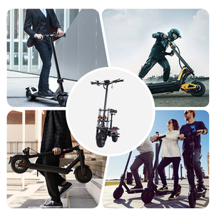 Scooter Eléctrico Plegable Portátil de 3000W*2, 60V, 26AH, Llantas Sólidas de 11'', Aleación de Aluminio, <span class=keywords><strong>75</strong></span> km/h, Motor Dual, para Adultos, Disponible en Almacén Local en EE. UU. - Product Image 5