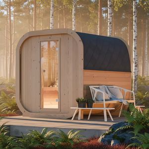 Prodotto di Punta 2025: <span class=keywords><strong>Sauna</strong></span> <span class=keywords><strong>a</strong></span> Vapore Secco Tradizionale da Esterno, Cubica, <span class=keywords><strong>a</strong></span> Infrarossi Lontani, Riscaldata <span class=keywords><strong>a</strong></span> <span class=keywords><strong>Legna</strong></span> - Product Image 2