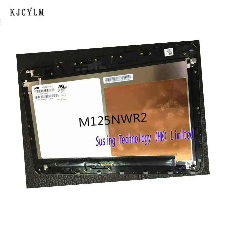 T300 meclisi Asus T300F T300FA LCD Panel dokunmatik ekran Digitizer çerçeve 12.5 inç dizüstü bilgisayar M125NWR2 R1