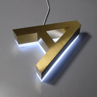 Lettrage rétroéclairé en métal LED étanche personnalisé enseigne lumineuse avant de magasin pour intérieur et extérieur