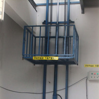 Hauteur de levage Ascenseurs de cargaison Rail de guidage Ascenseur de marchandises hydraulique Prix de vente