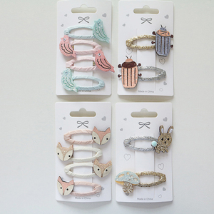 <span class=keywords><strong>Set</strong></span> di fermaglio per <span class=keywords><strong>capelli</strong></span> in plastica a forma di animale da <span class=keywords><strong>bambina</strong></span> fatta a mano forcine per <span class=keywords><strong>capelli</strong></span> Glitter per <span class=keywords><strong>capelli</strong></span> <span class=keywords><strong>accessori</strong></span> per fabbrica di feste - Product Image 2