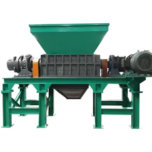 Fabriek Directe Industriële Schroot Kartonnen Metalen Plastic Dubbele As Shredder Machine Voor Recycling Afval