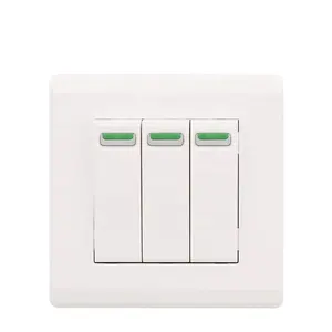 Hot Selling Made In China Suppliers 220v-250V Wall Switches 3gang 2 way Light Switch