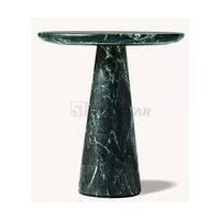 Plinthe en pierre naturelle piédestal présentoir Table d'appoint ronde haute Meubles de salon Table basse en marbre Table d'appoint
