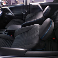 Housses de siège auto EKR, entièrement personnalisées, ultra-confortables, pour certains modèles Toyota RAV4 2019, 2020, 2021, 2022 LE, XLE, XLE Premium, Limited