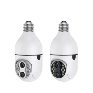 Jortan High Quality 360 Degree Light Bulb 8X ZOOM Mini Cameras Security 2 million WiFi Smart Bulb Cameras For Home