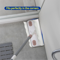 Serpillère anti-poussière détachable, pas besoin de lavage, pour nettoyer les sols en bois dur, stratifié, carrelage céramique, surfaces en liège, outil de nettoyage anti-rayures