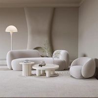 Ensemble de 2 fauteuils d'appoint en velours moderne, canapé simple rembourré pour salon, chambre à coucher, balcon, bureau, fauteuil de détente