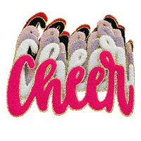 Patch en tissu chenille coloré, grand format, style sportif, à coudre ou thermocollant, avec motif lettre et logo de football, pour sweats à capuche