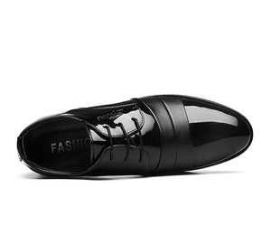 <span class=keywords><strong>Scarpe</strong></span> Eleganti da Uomo Nere Lucide di Alta Qualità 2026, Personalizzate in Fabbrica, Vendita all'Ingrosso, Fatte a Mano, in Pelle Traspirante - Product Image 3